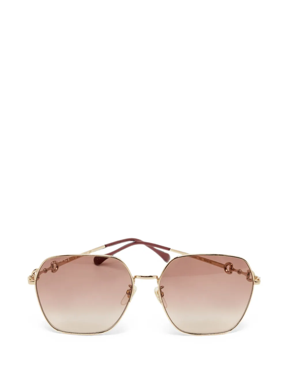 Gucci Pre-Owned Horsebit-detail sunglasses - Oro