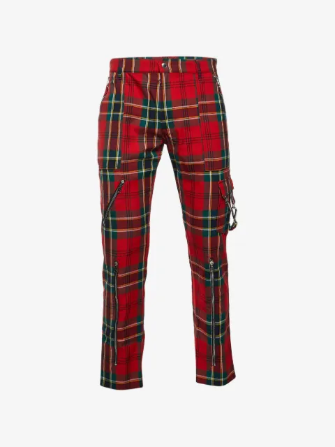 Alexander McQueen Pre-Owned pantalones con motivo de cuadros