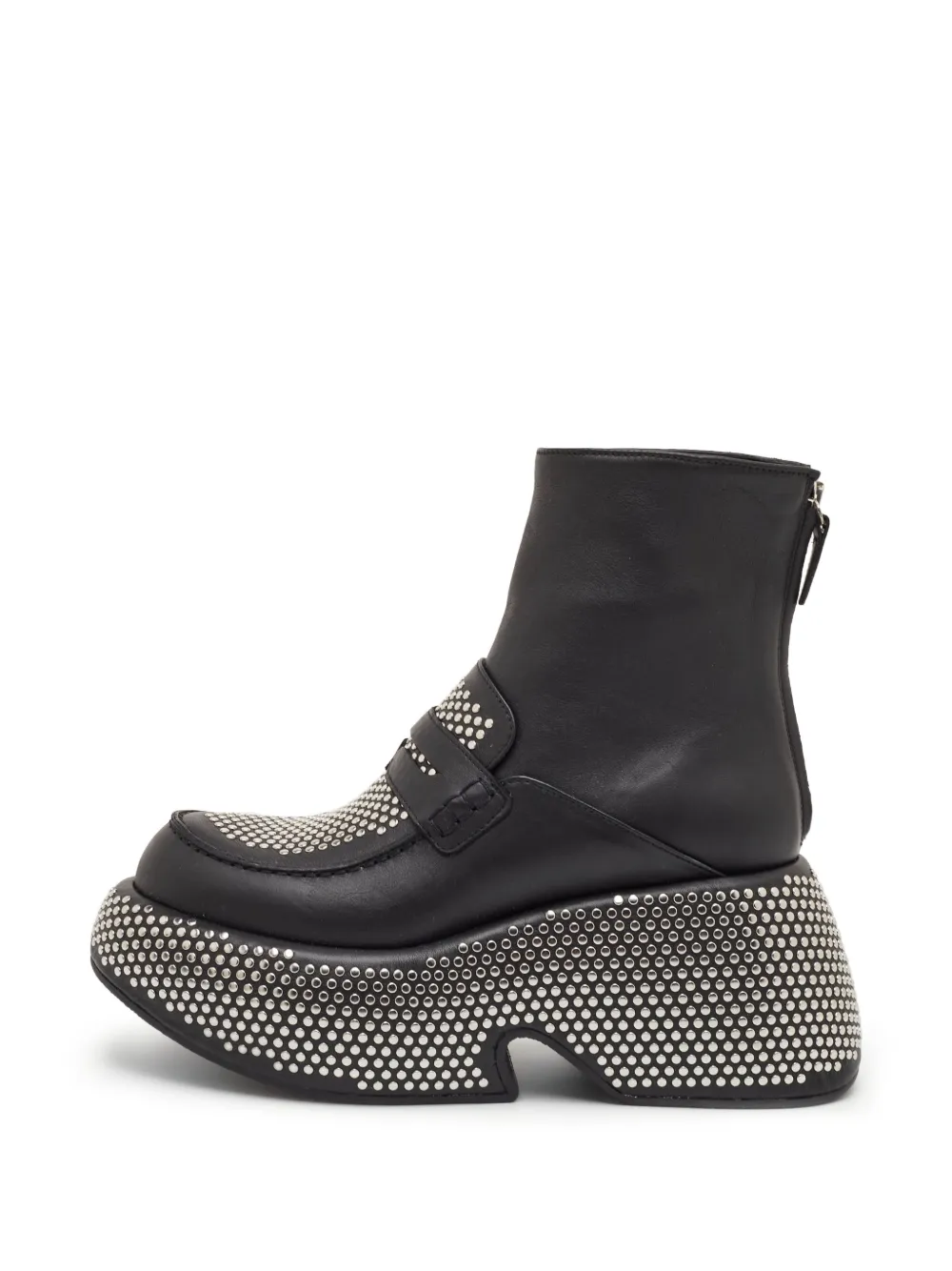 Loewe Pre-Owned stud-embellishment boots - Schwarz