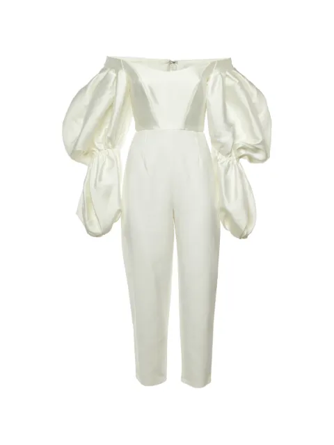Solace London Alba puff-sleeve jumpsuit