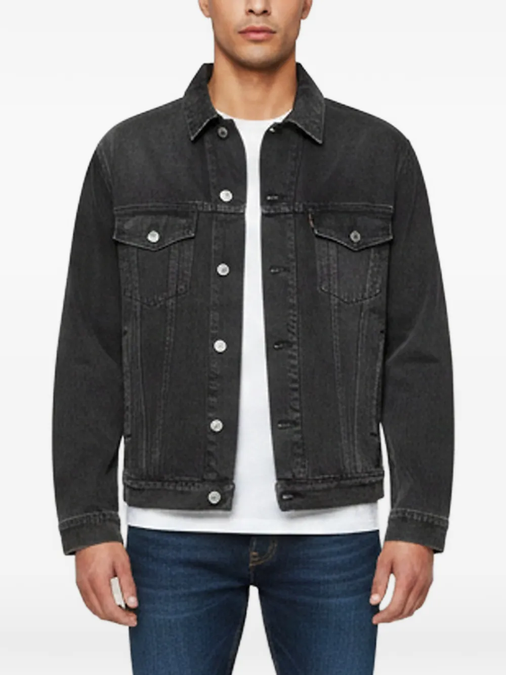 Balenciaga Pre-Owned logo-embellishment buttoned jacket - Nero