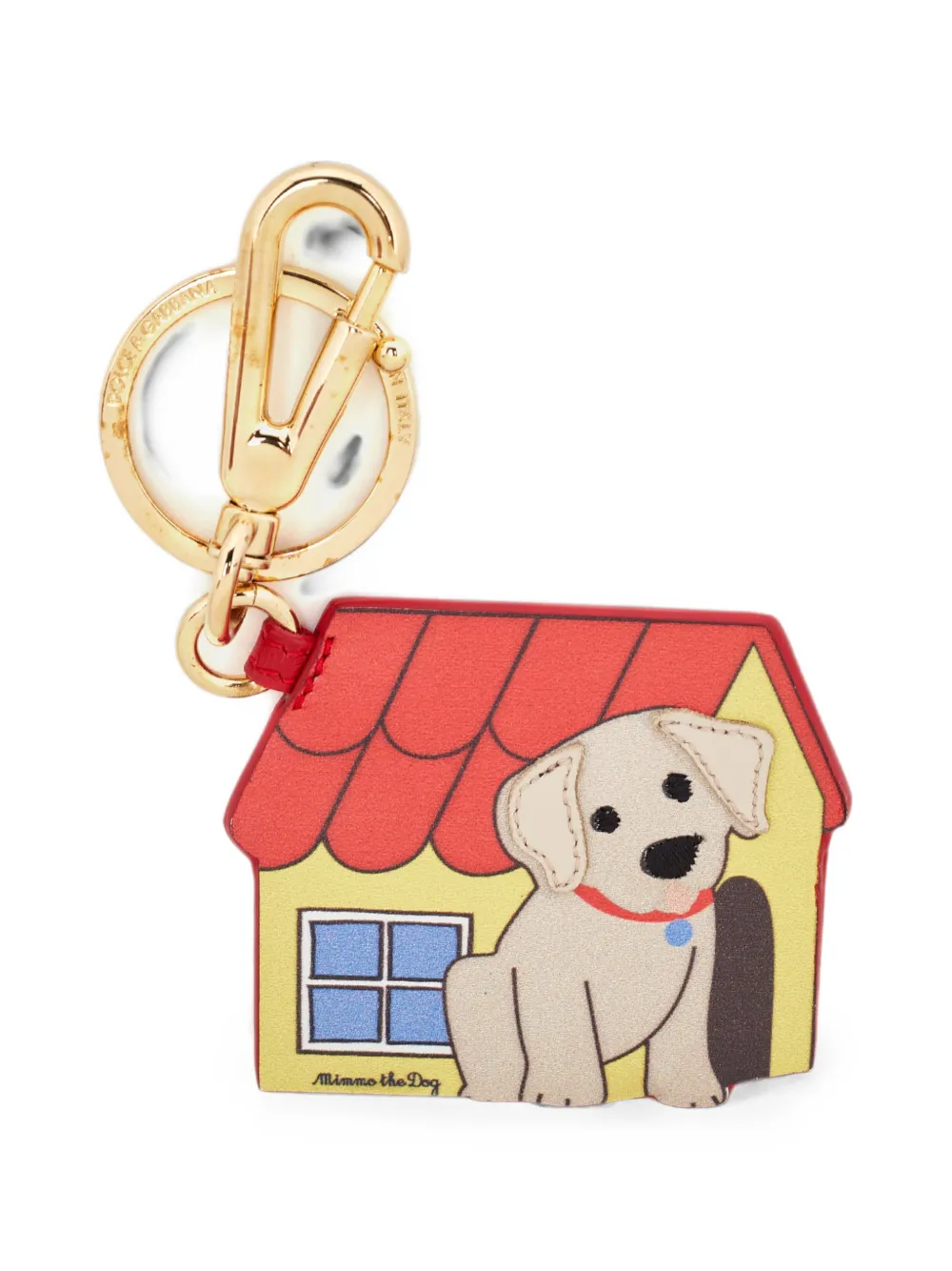 D&G PreOwned Mimmo the Dog motif keyring - Rosso