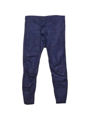 Issey Miyake Pre-Owned Cotton Cargo Pants | Blue | FARFETCH