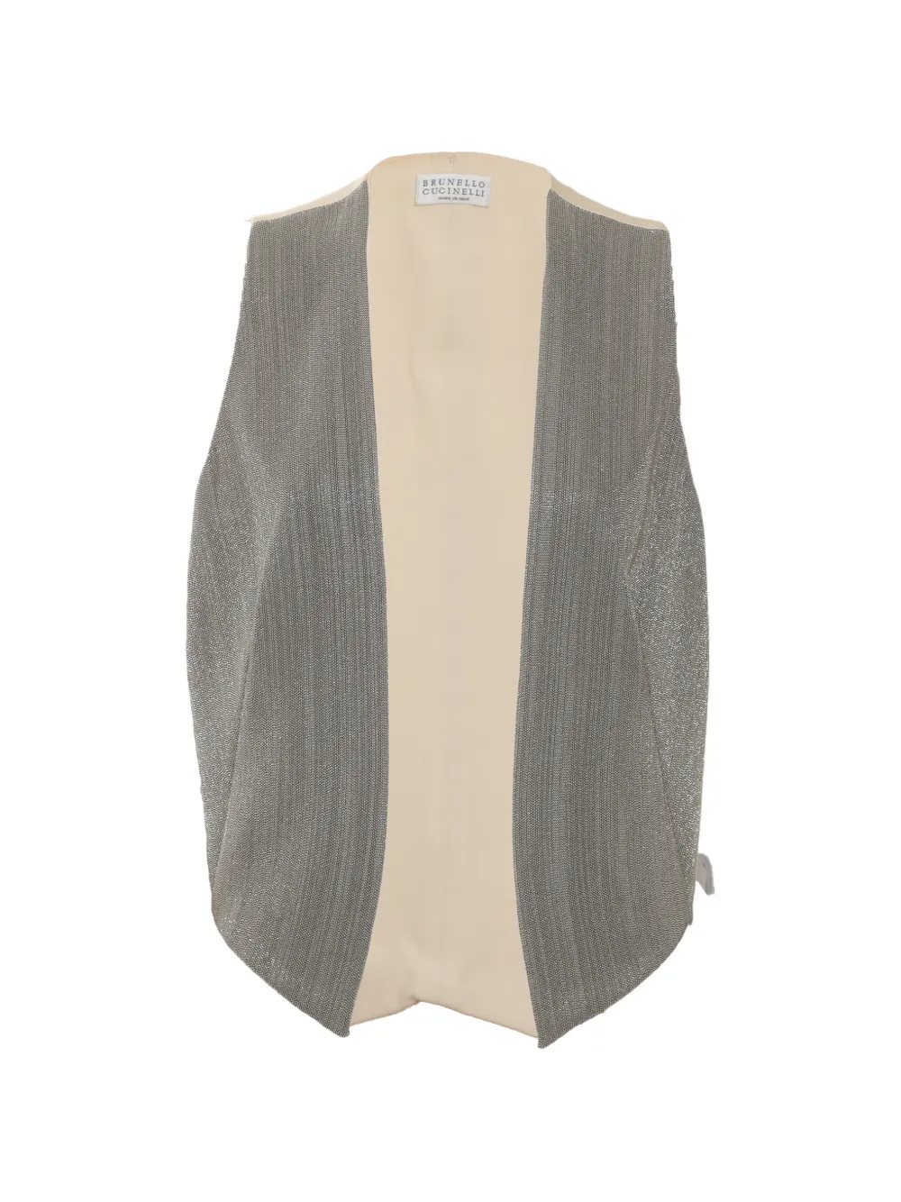 Brunello Cucinelli Vintage sleveeless embellishment waistcoat - Grigio