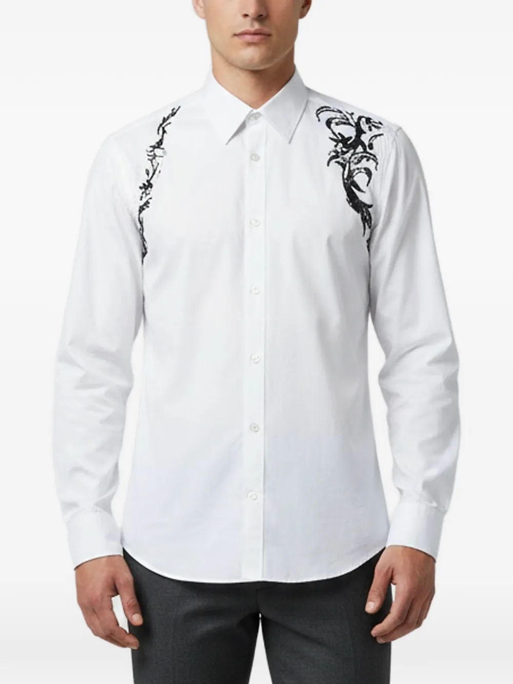 Alexander McQueen Pre-Owned Harness buttoned shirt - White