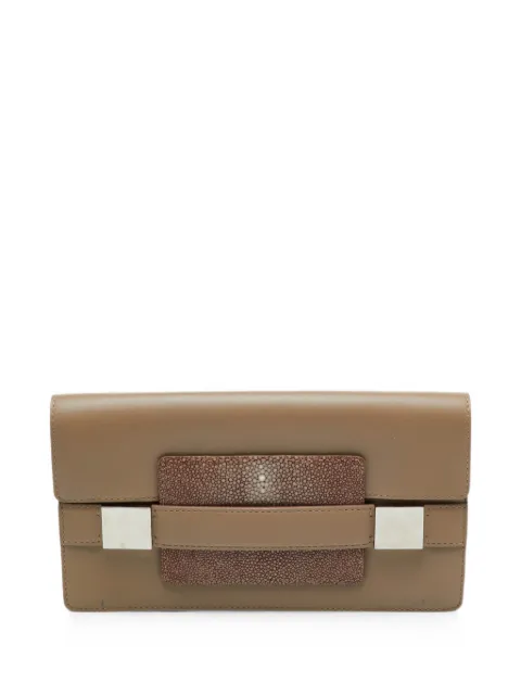 Delvaux Vintage Madame stingray-panel clutch bag
