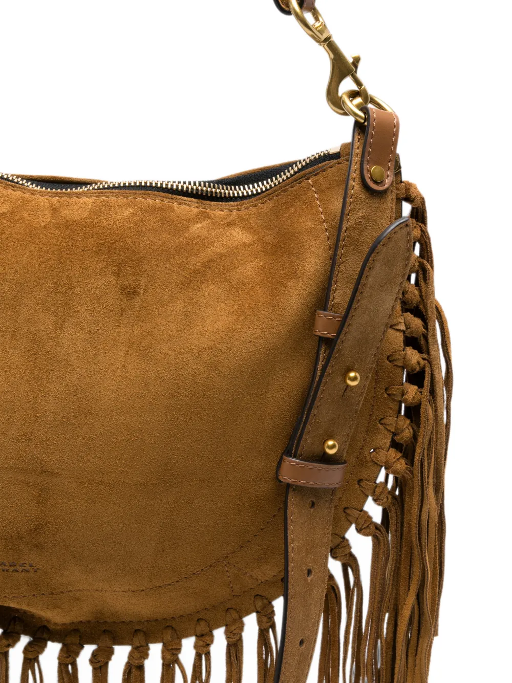 ISABEL MARANT Schoudertas met franje Bruin