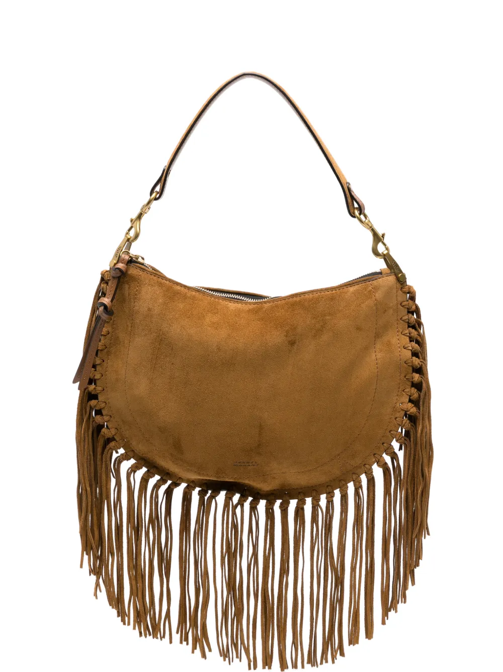 ISABEL MARANT fringe-trim shoulder bag - Brown