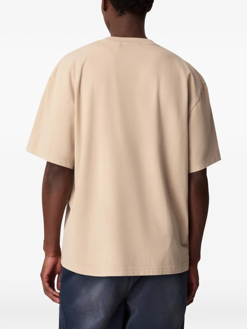 Axel Arigato Distort gewassen T-shirt Beige