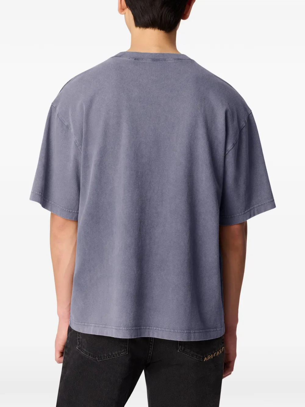 Axel Arigato Honor T-shirt met verwassen effect Blauw