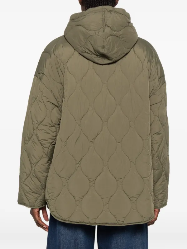 Closed Quilted Hooded Jacket | Green | FARFETCH RO