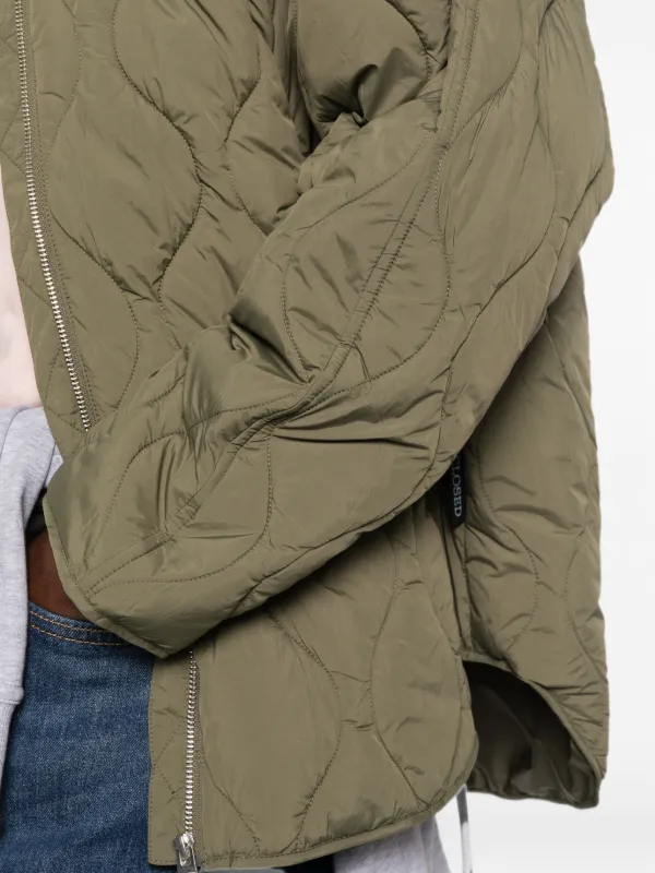 Closed Quilted Hooded Jacket | Green | FARFETCH RO