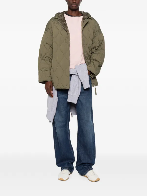 Closed Quilted Hooded Jacket | Green | FARFETCH RO
