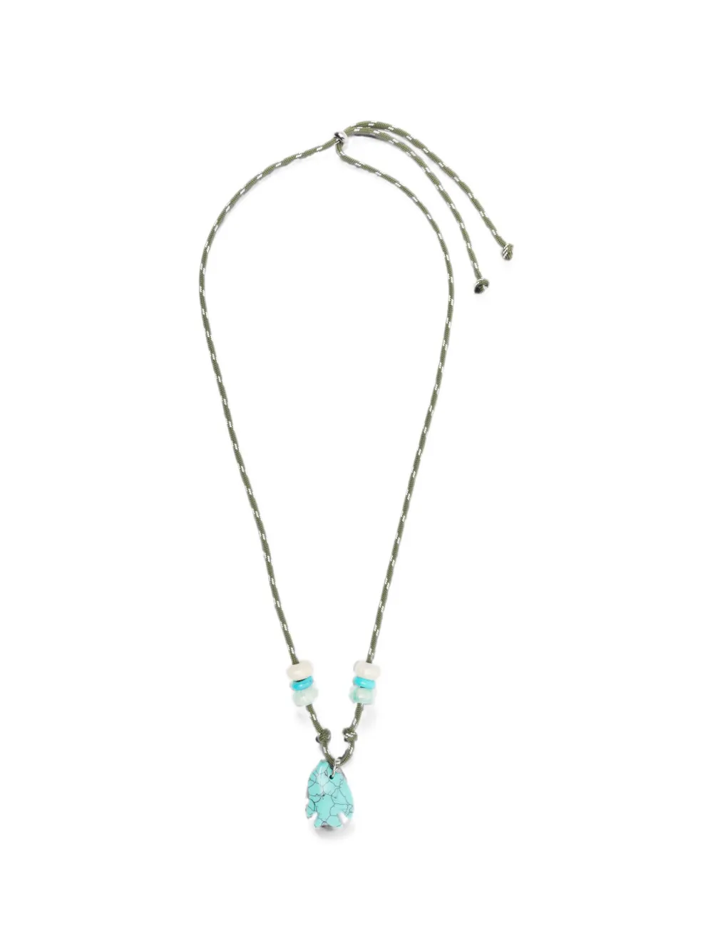 Flòwze x Collanine Colorate fish-pendant necklace - Verde