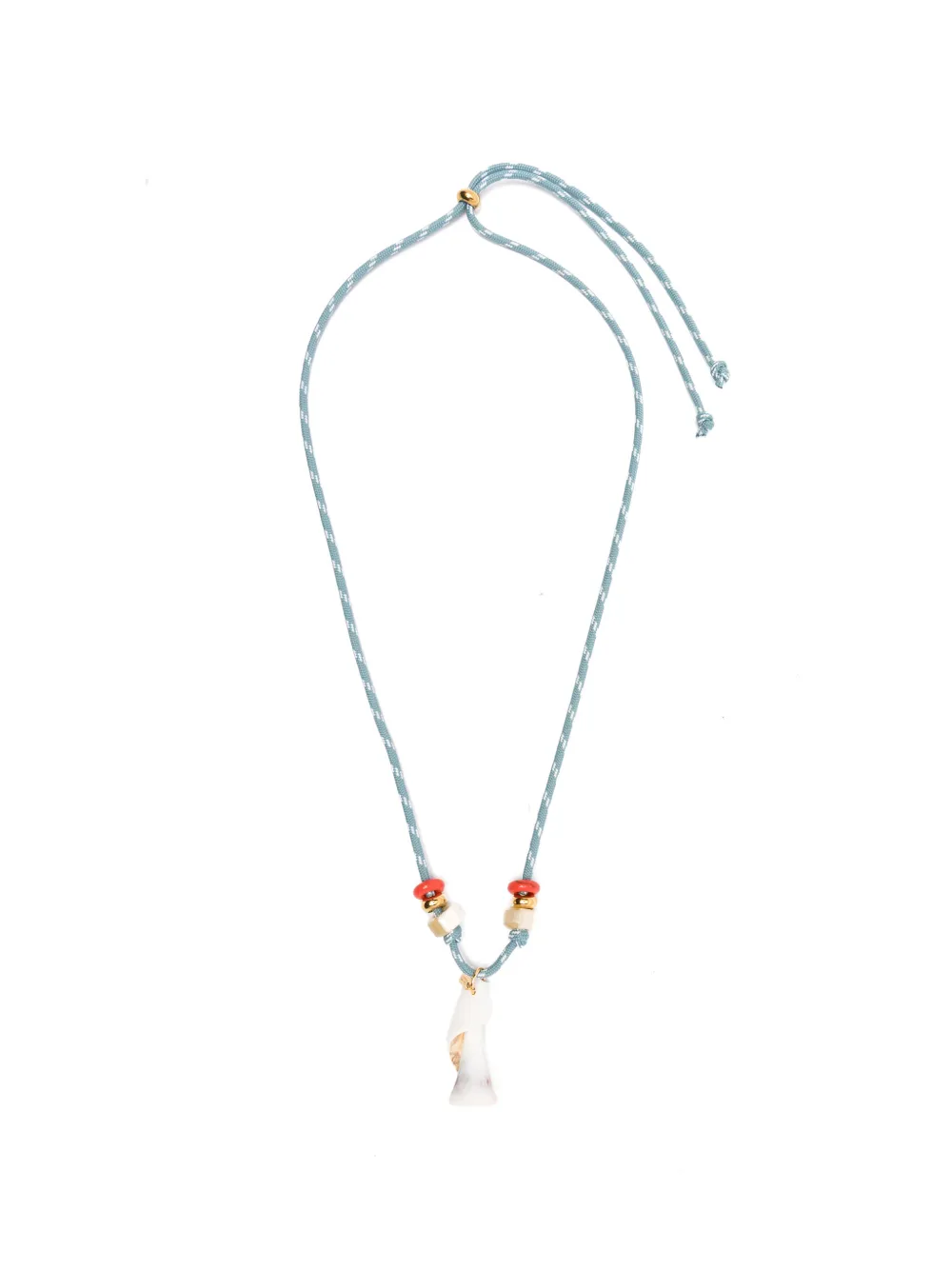 Flòwze x Collanine Colorate shell-pendant necklace - Blau