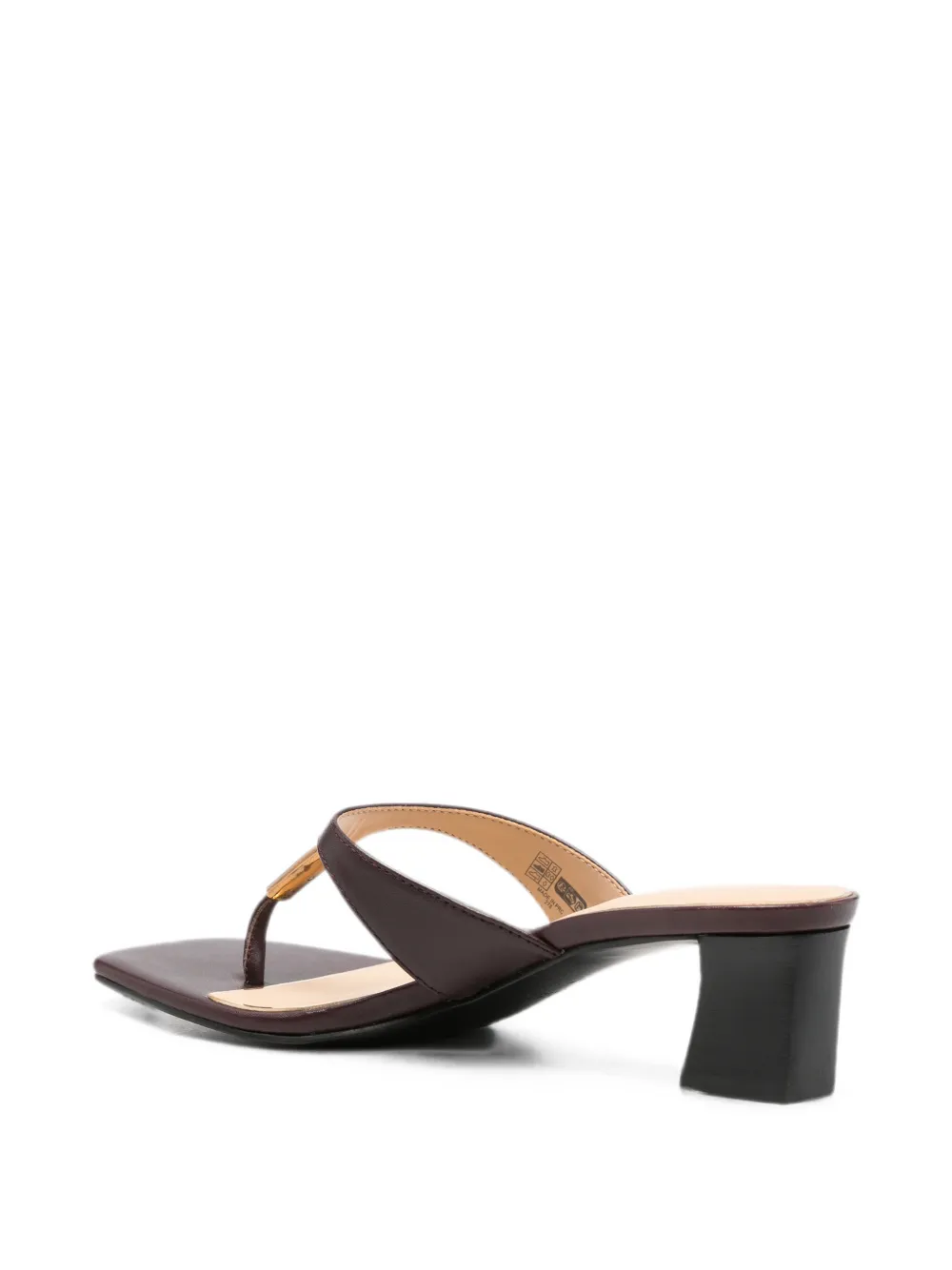 GUESS USA logo-plaque thong-strap heeled sandals Rood