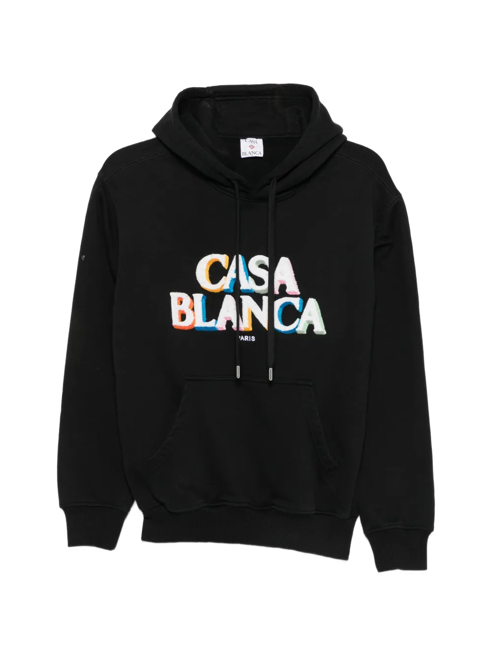 Casablanca drawstring hoodie - Nero