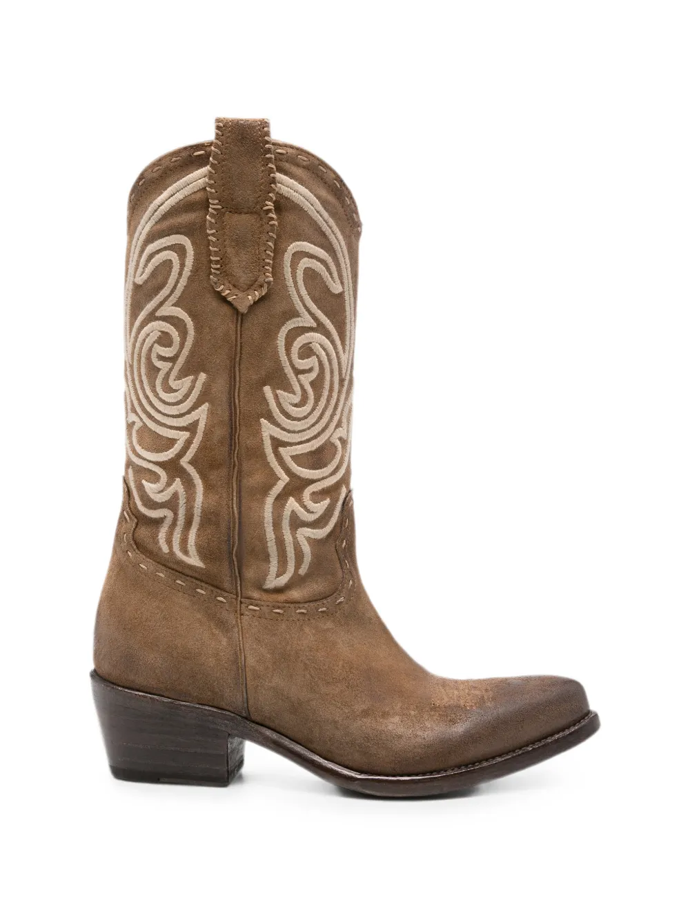 ERALDO Leon embroidered-design boots - Marrone