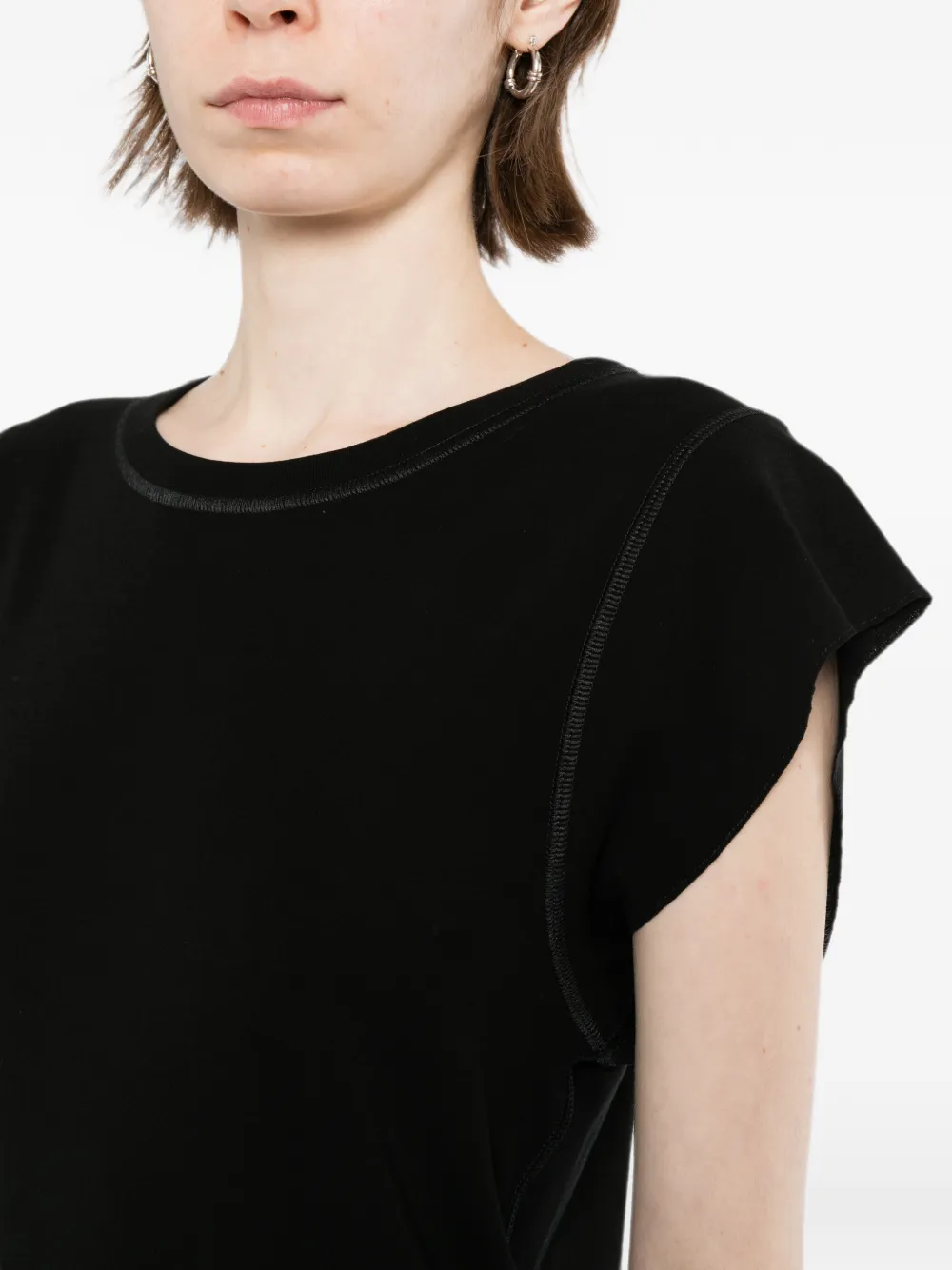 KHAITE Angel T-shirt Zwart