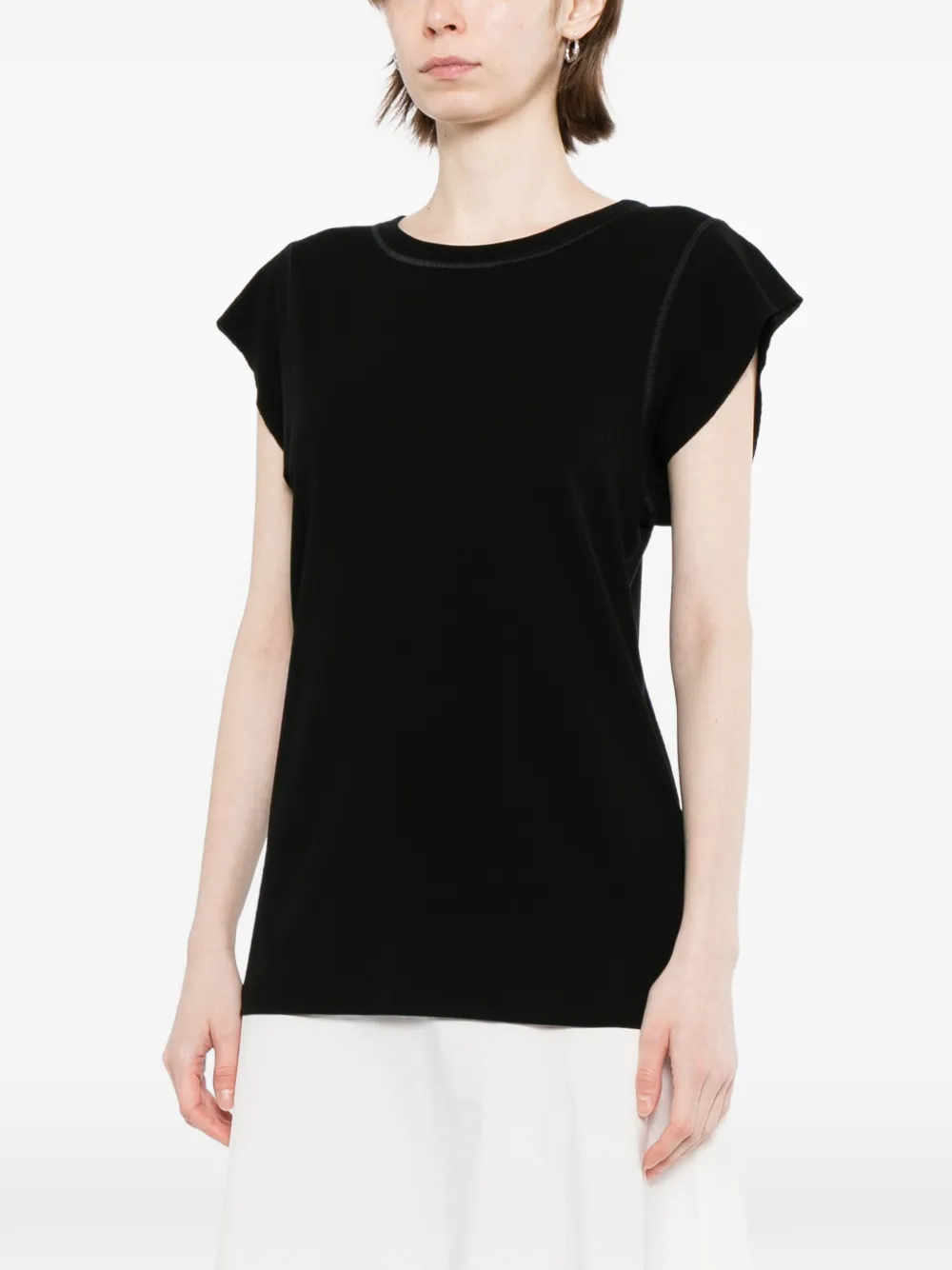 KHAITE Angel T-shirt Zwart