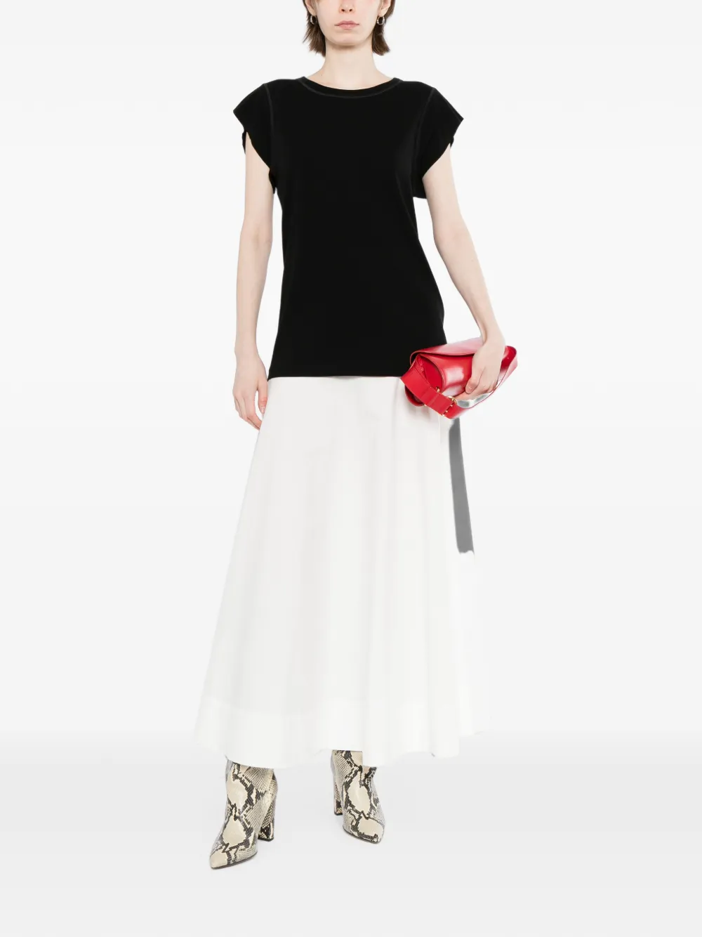 KHAITE Angel T-shirt Zwart