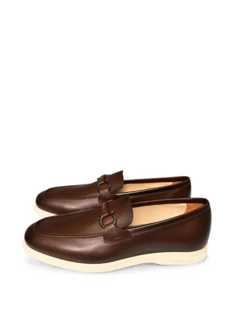 Ferragamo Gancini plaque loafers