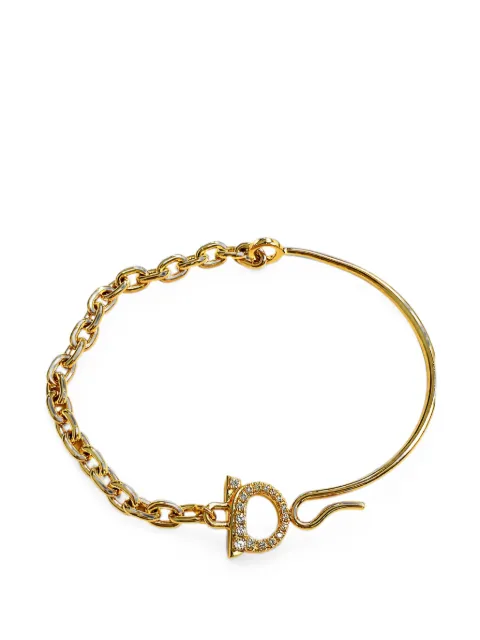 Ferragamo Gancini crystal-embellished bracelet