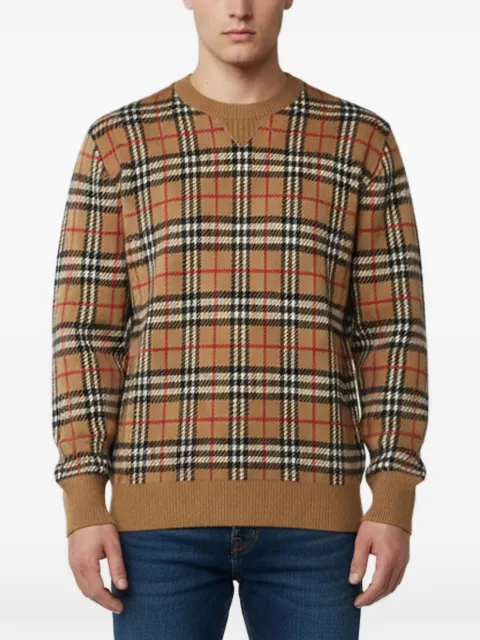 Burberry Pre-Owned checked cashmere sweater