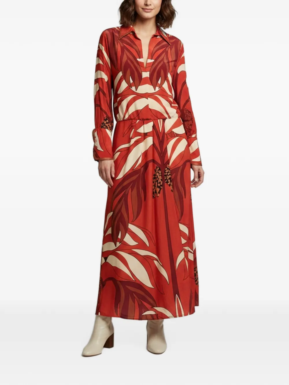 Johanna Ortiz floral-print maxi dress - Arancione