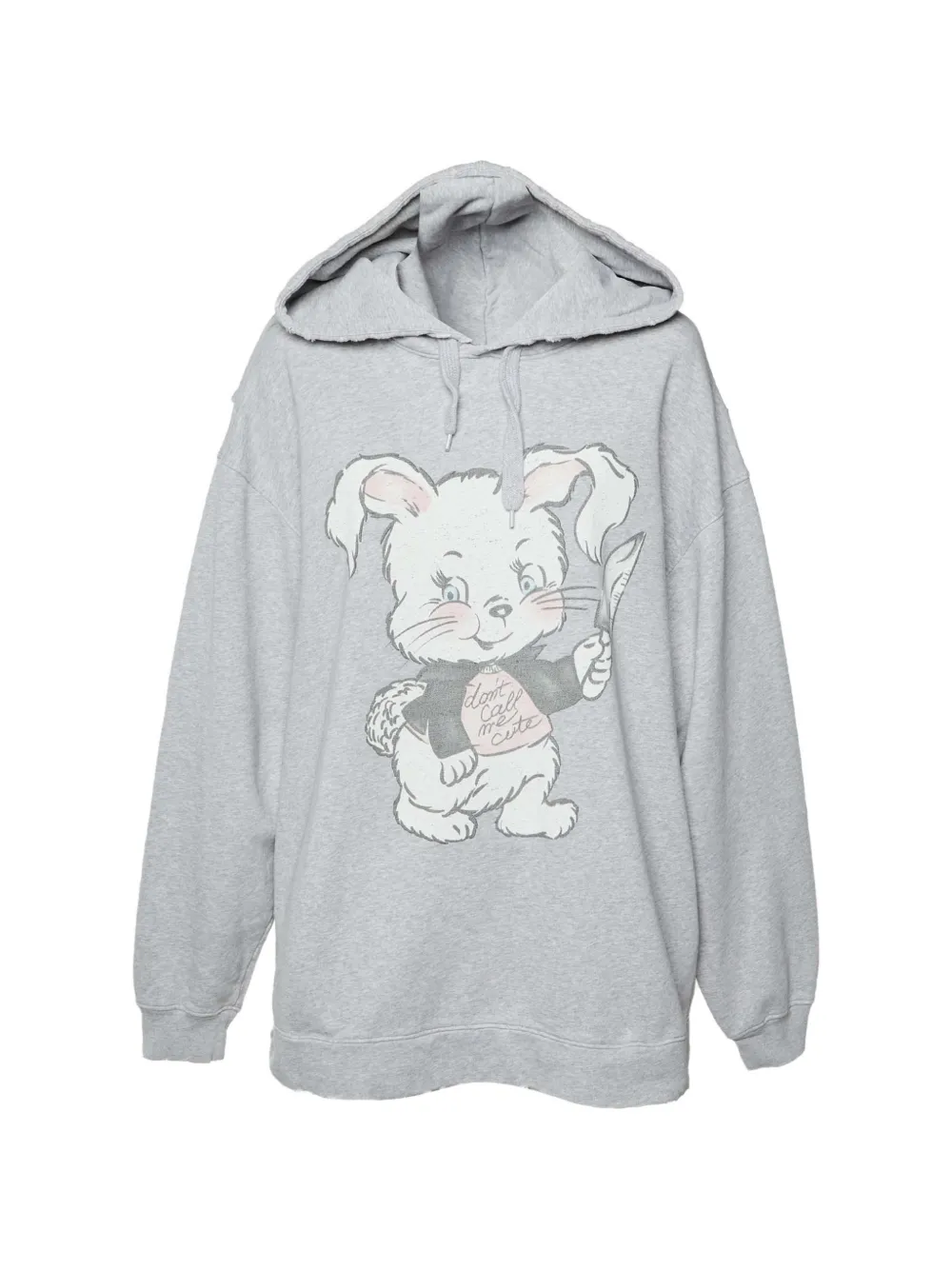 Moschino Pre-Owned bunny-print hoodie - Grigio