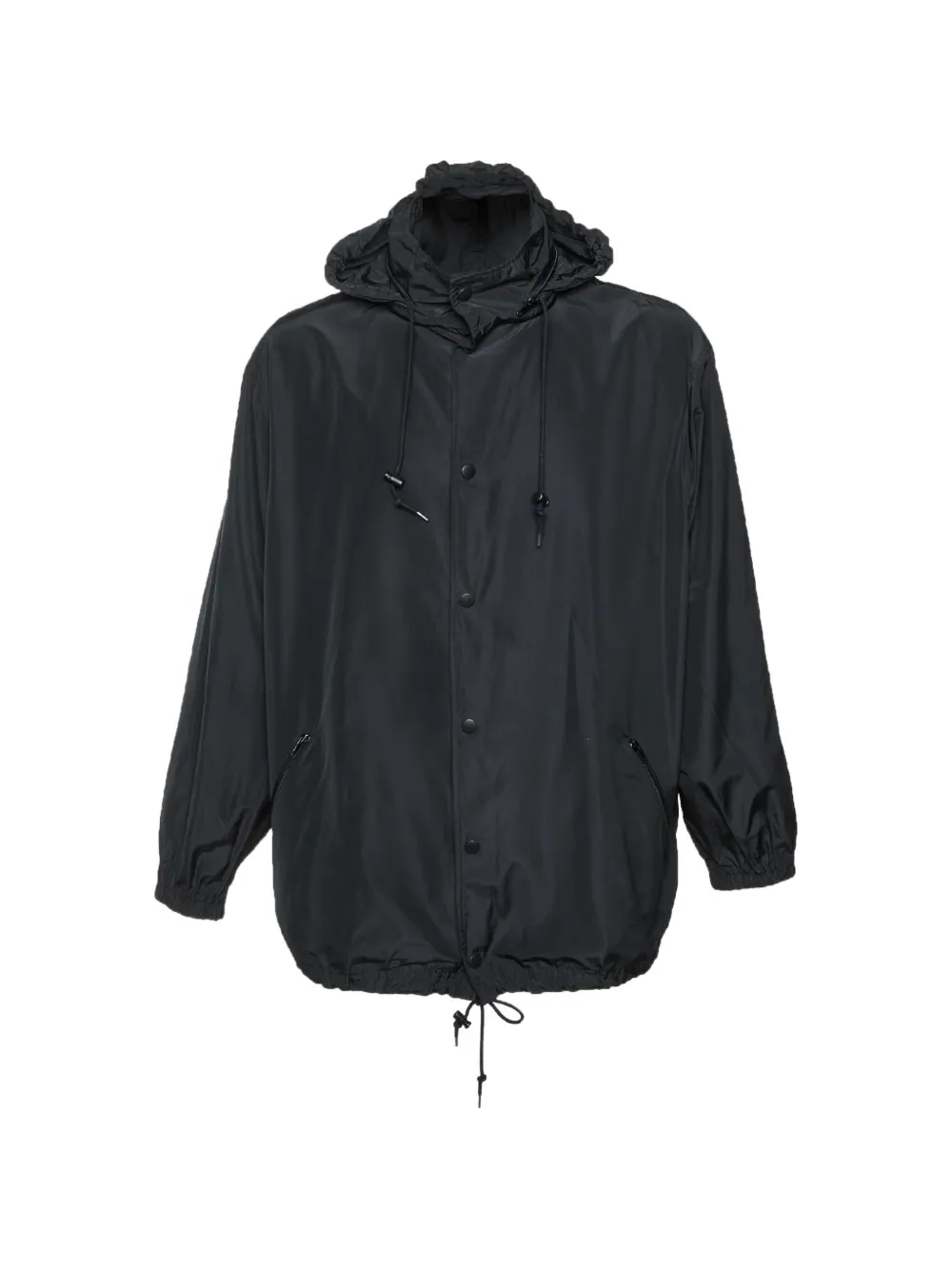 Balenciaga Pre-Owned logo-print hooded jacket - Nero