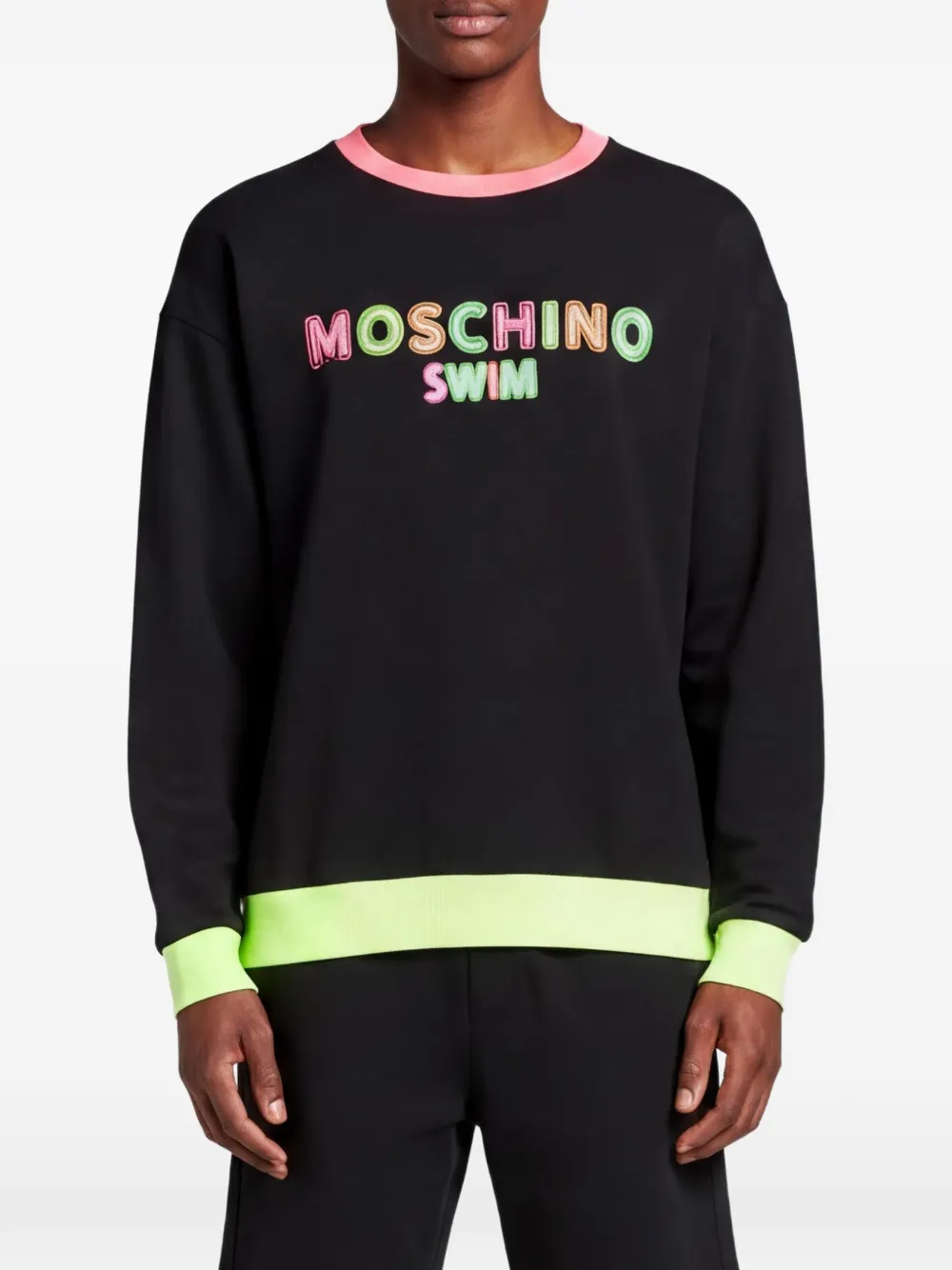 Moschino Pre-Owned logo-print sweatshirt - Nero