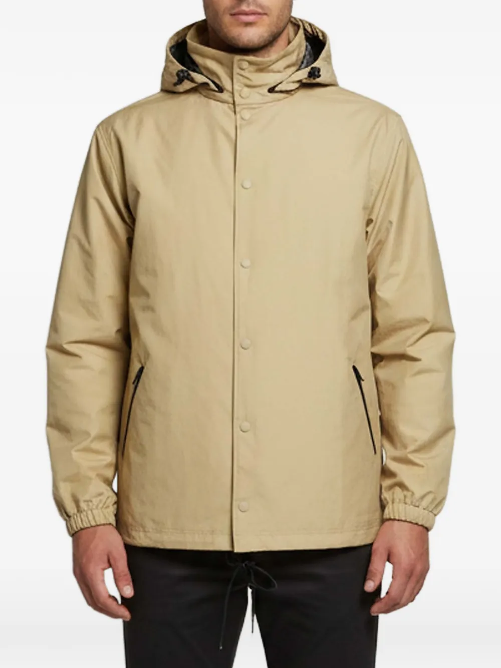 Balenciaga Pre-Owned logo-print oversized windbreaker jacket - Toni neutri