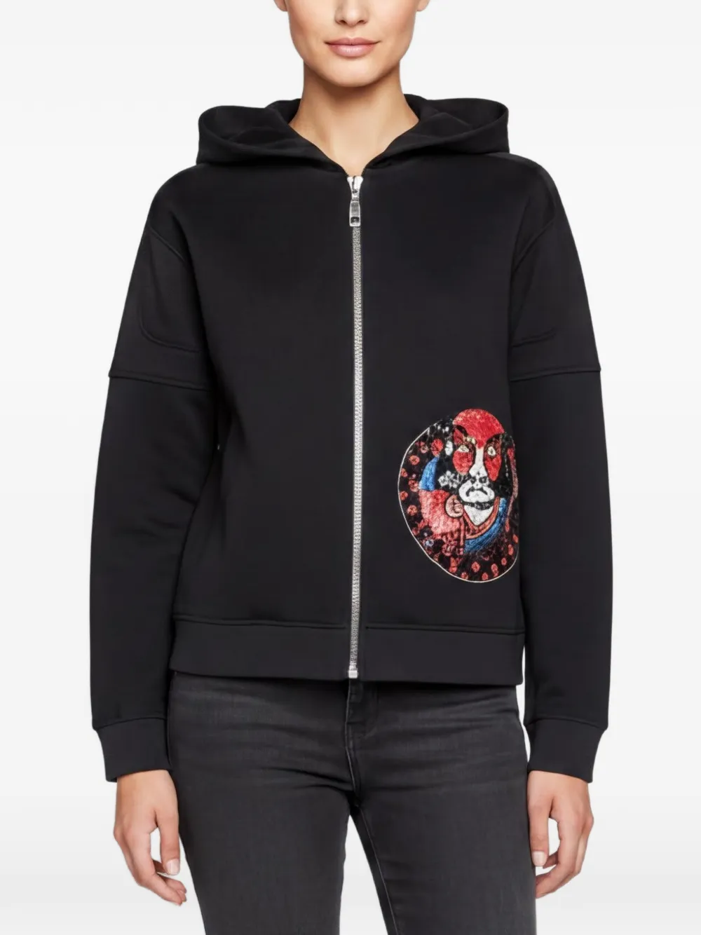 Louis Vuitton Pre-Owned x Kansai Yamamoto Kabuki-patch hoodie - Nero