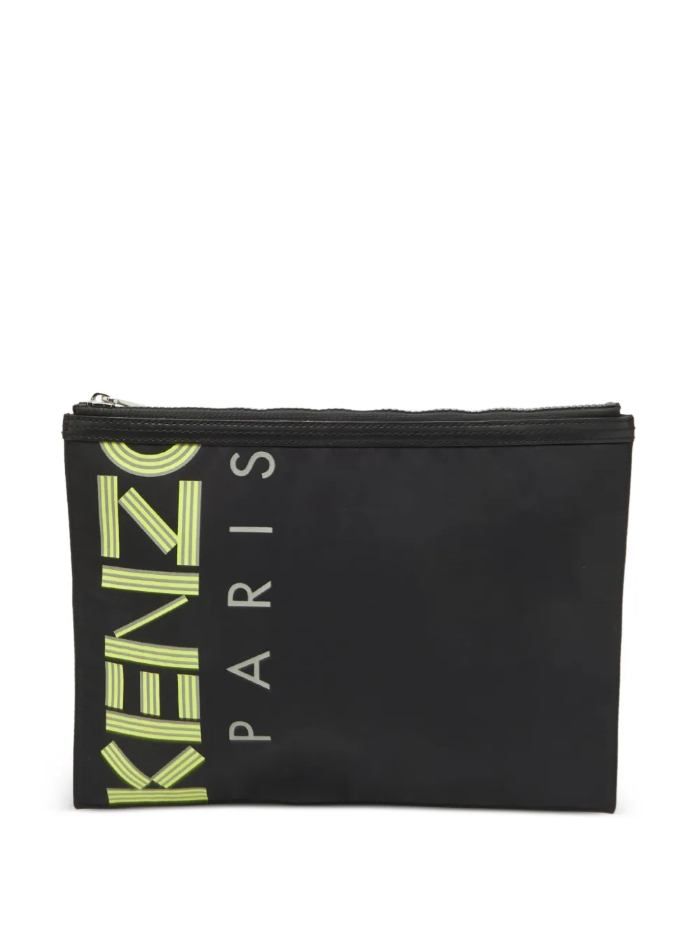 Kenzo Pre-Owned logo-print clutch bag - Nero