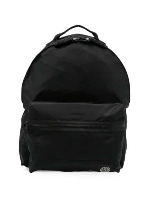 Stone Island logo-patch zip-fastening backpack