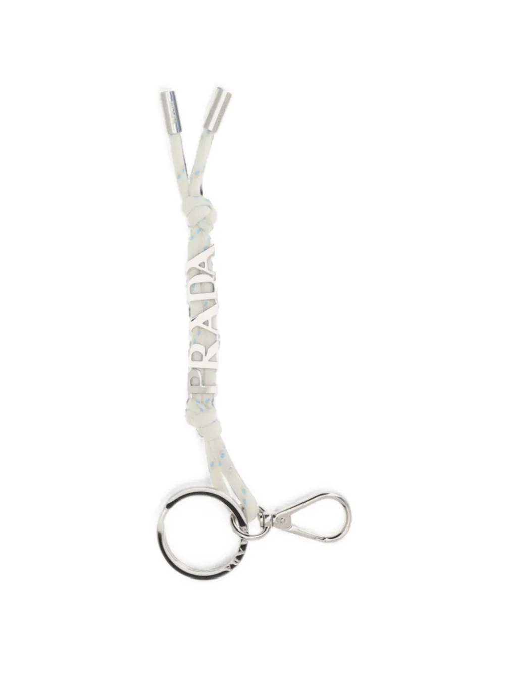 Prada Sleutelhanger met logo Wit