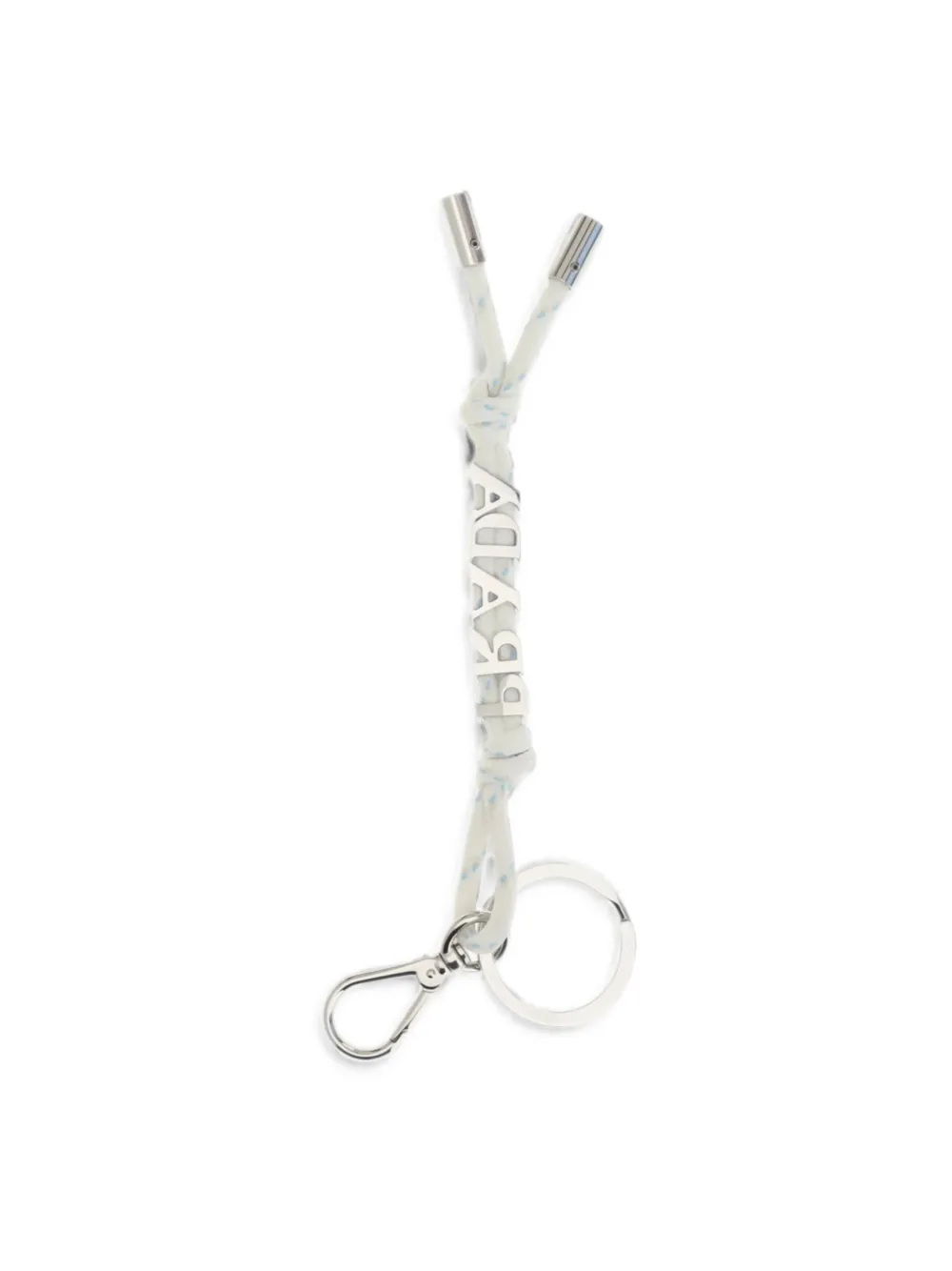Prada Sleutelhanger met logo Wit