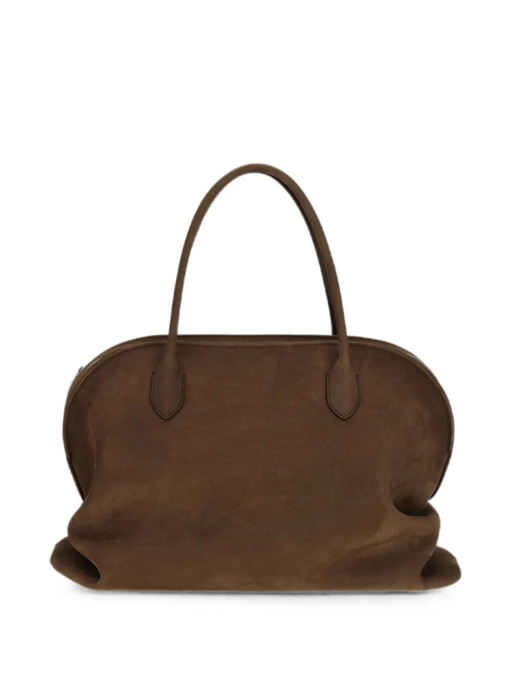 The Row Agnes 15 nubuck shoulder bag - Marrone