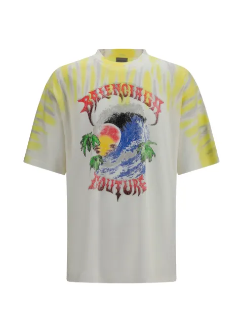 Balenciaga graphic-print tie-dye T-shirt