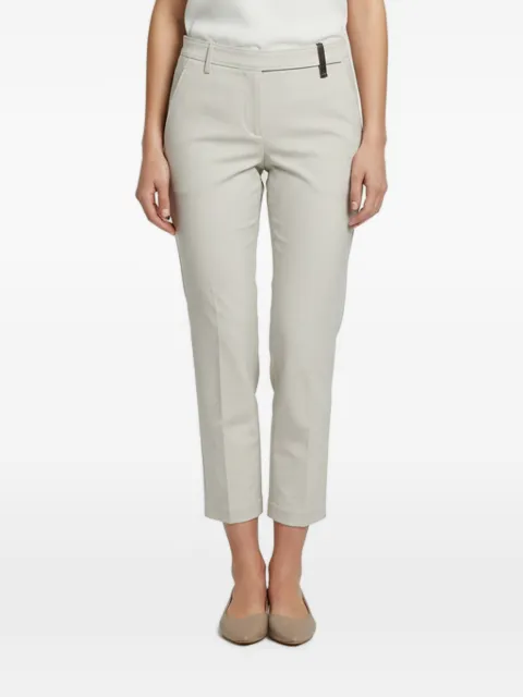 Brunello Cucinelli pantalones con detalle de cadena Monili