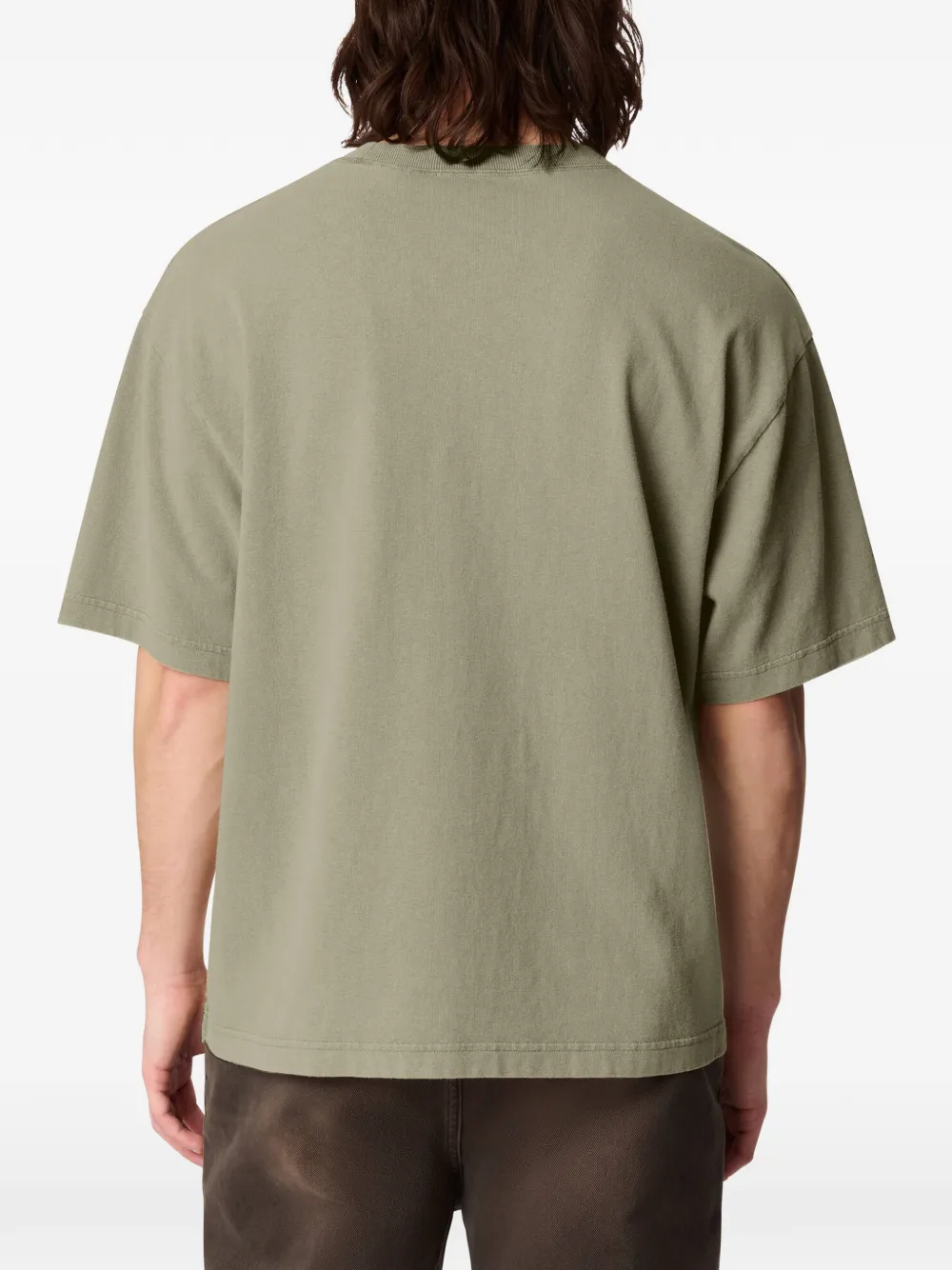 Axel Arigato Honor T-shirt met verwassen effect Groen