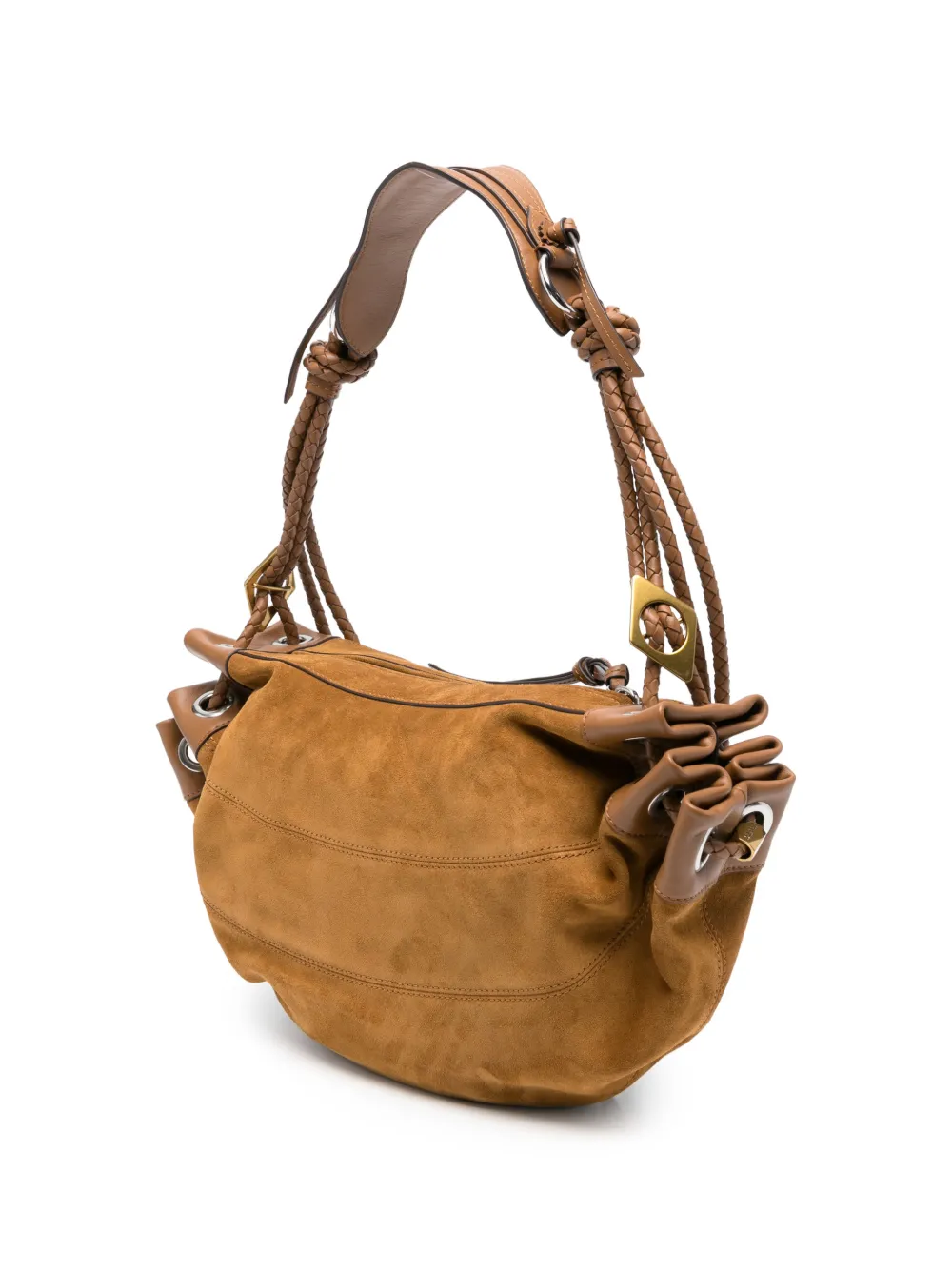 ISABEL MARANT Medium Maia suède schoudertas Bruin