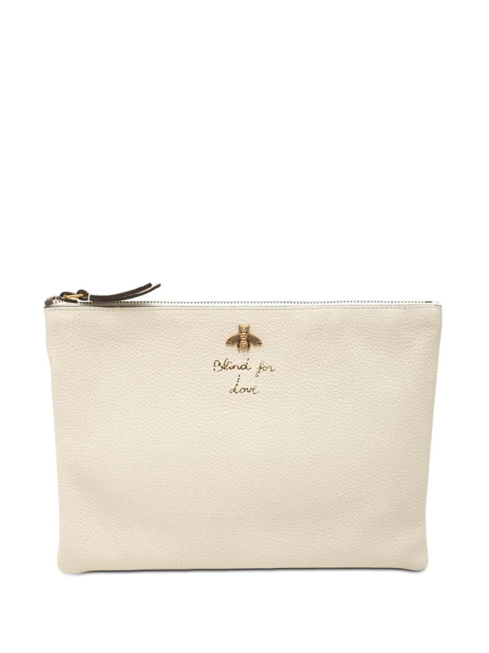 Gucci Pre-Owned 2000-2015 Calfskin Blind For Love clutch bag - Bianco