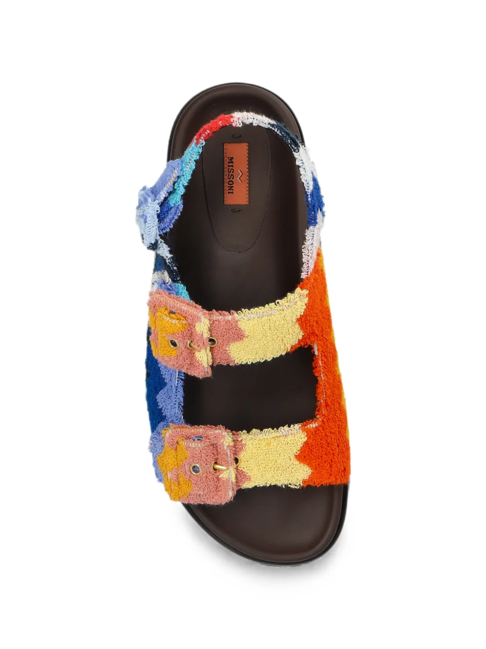Missoni Sandalen met zigzag-patroon en gespsluiting Blauw