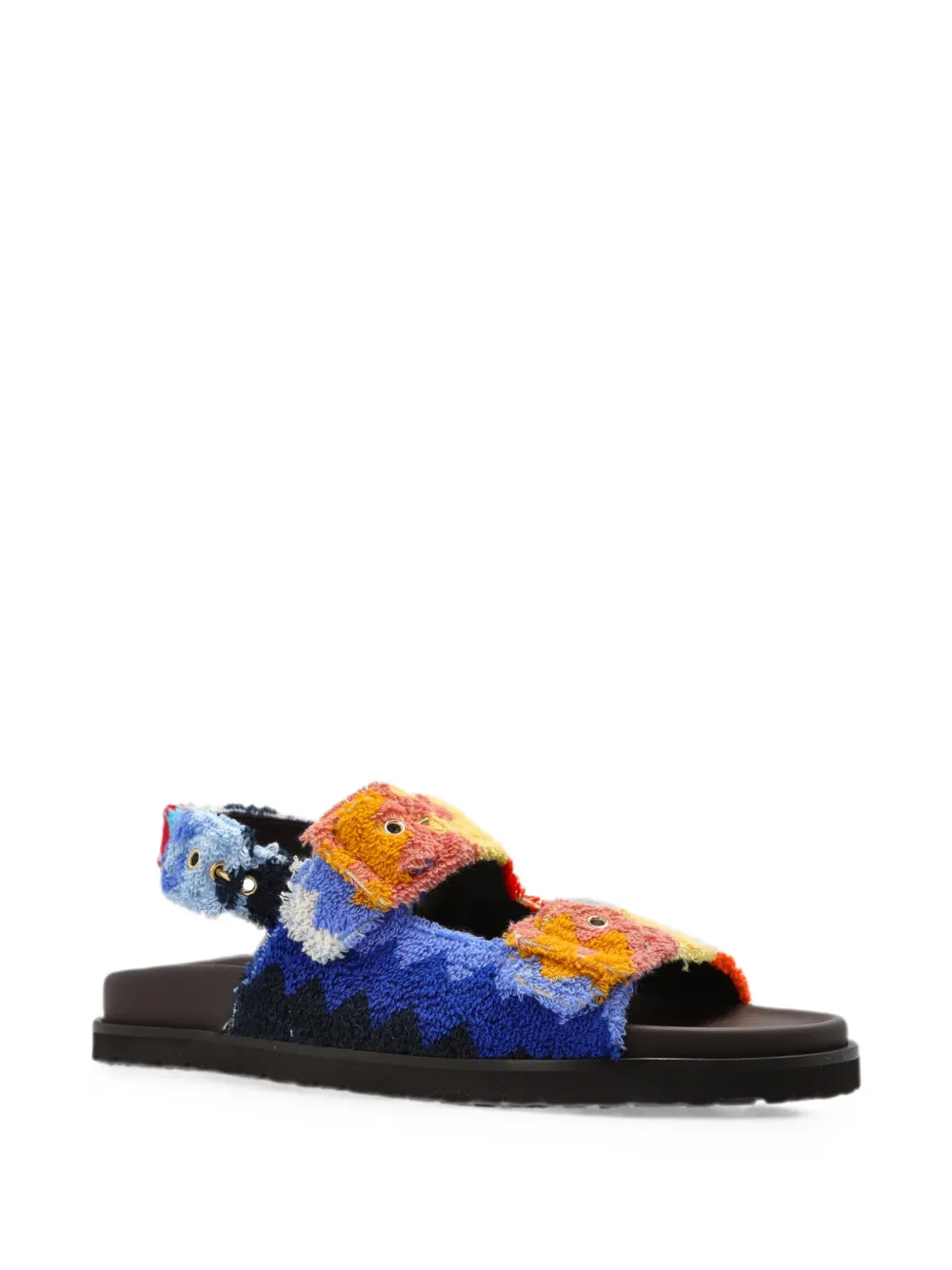 Missoni Sandalen met zigzag-patroon en gespsluiting Blauw