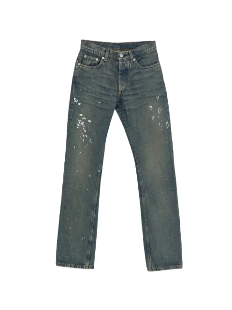 Helmut Lang Pre-Owned 2000s paint-splatter jeans