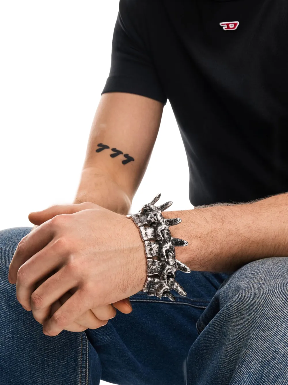  Diesel Pulsera Plateada - Plateado 