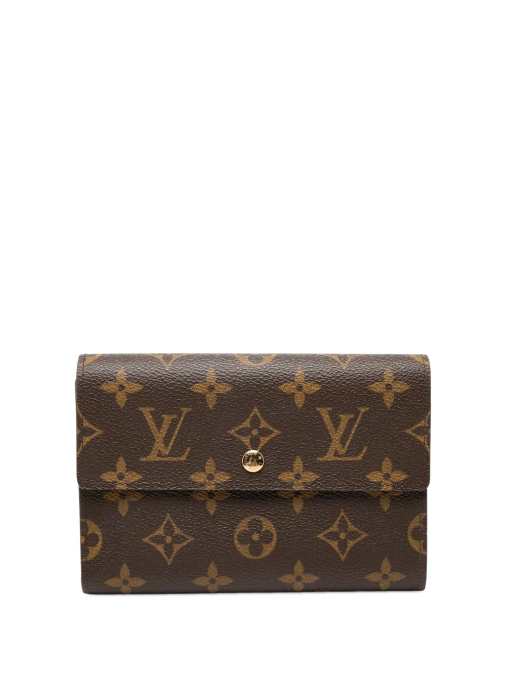 Louis Vuitton Pre-Owned 2003 Monogram Porte Tresor Etui Papier Wallet long wallets - Marrone