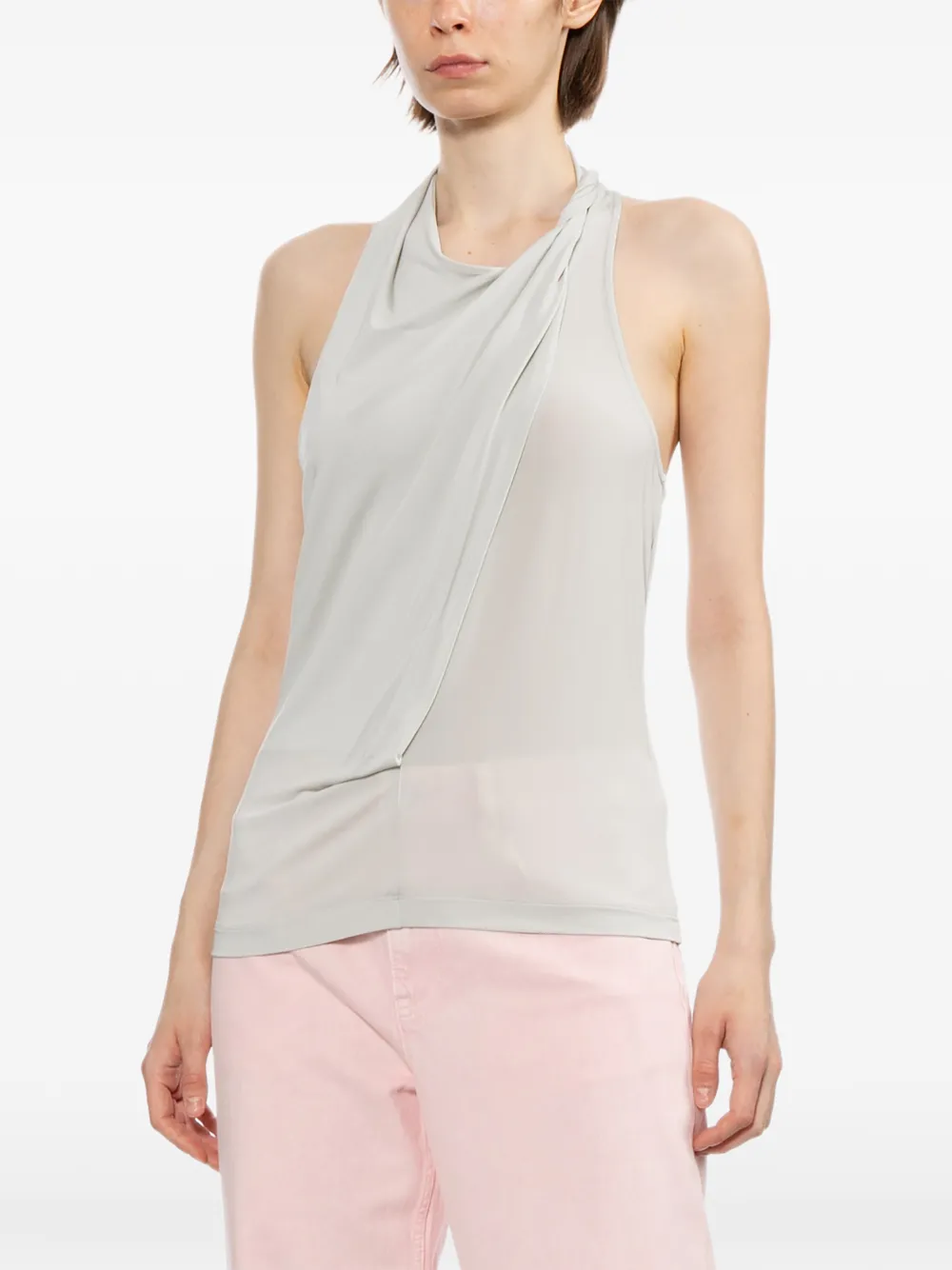Helmut Lang Top met halternek Grijs